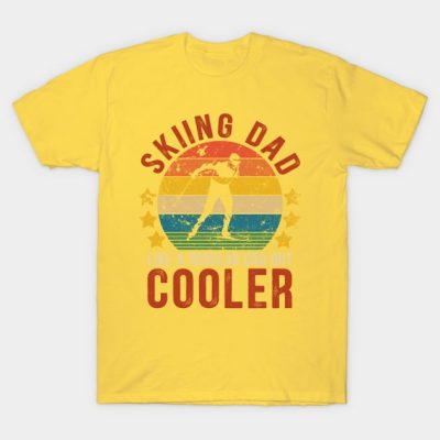 Skiing Dad Funny Vintage Skiing Fathers Day Gift T-Shirt Official Ski Merch