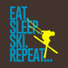 Eat Sleep Ski Repeat Phone Case Official Ski Merch