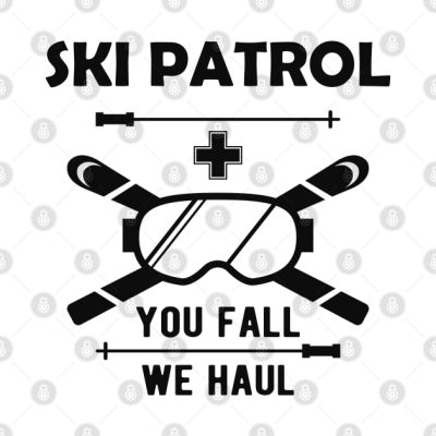 Ski Patrol You Fail We Haul Throw Pillow Official Ski Merch