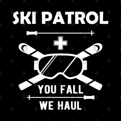 Ski Patrol You Fail We Haul Throw Pillow Official Ski Merch