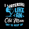 Waterski Old Man Water Ski Skiing Grandpa Gift Mug Official Ski Merch