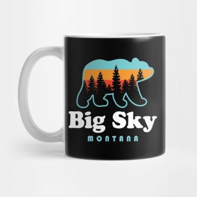 Big Sky Montana Bear Mountains Ski Trees Mug Official Ski Merch