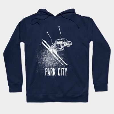 Park City Utah Retro Downhill Skier Ski Vacation S Hoodie Official Ski Merch