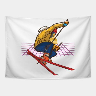 Ski Jump Vaporwave Tapestry Official Ski Merch