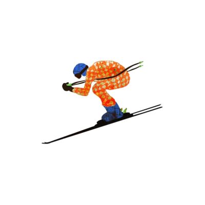 Alpine Skier Throw Pillow Official Ski Merch