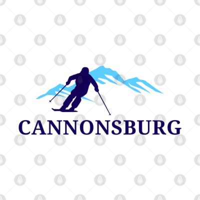 Cannonsburg Michigan Ski And And Snowboarding Snow Throw Pillow Official Ski Merch