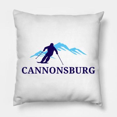 Cannonsburg Michigan Ski And And Snowboarding Snow Throw Pillow Official Ski Merch