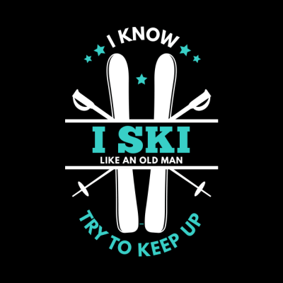 I Know I Ski Like An Old Man Ski Tshirt Vintage Sk Throw Pillow Official Ski Merch