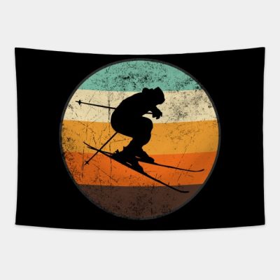 Classic Skier Skiing Lovers Tapestry Official Ski Merch