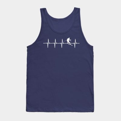 Skiing Ski Heartbeat Gift For Skiers Tank Top Official Ski Merch