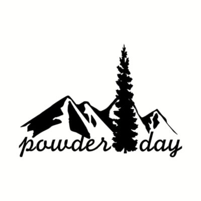 Powder Day Small Throw Pillow Official Ski Merch