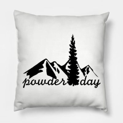 Powder Day Small Throw Pillow Official Ski Merch