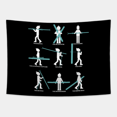 Types Of Skier Tapestry Official Ski Merch