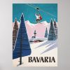 bavaria germany vintage ski poster r712b3a4f15fa479499cc920c8ba6ff96 kmk 8byvr 1000 - Skiing Gifts