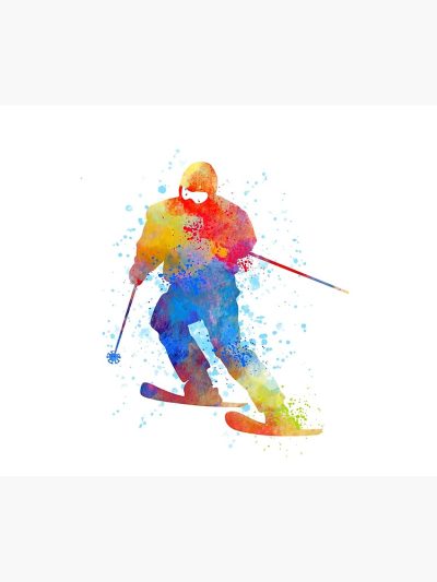 Alpine Skiing, Watercolour Sports, Skier Gifts Tapestry Official Ski Merch