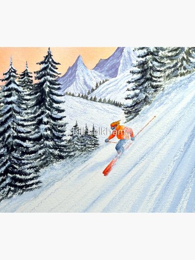 Skiing - The Clear Lady Leader Tapestry Official Ski Merch