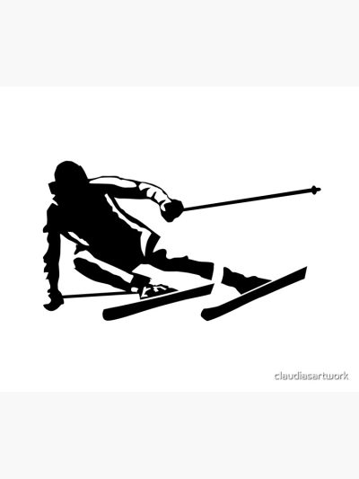 Skier In Action, Skiing Tapestry Official Ski Merch