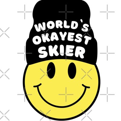 World'S Okayest Skier Tote Bag Official Ski Merch