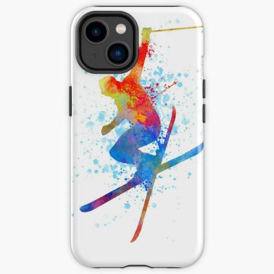 Freestyle Skiing, Watercolour Sports, Skier Gifts Iphone Case Official Ski Merch