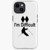 I'M Difficult Double Black Diamond Skiier Iphone Case Official Ski Merch