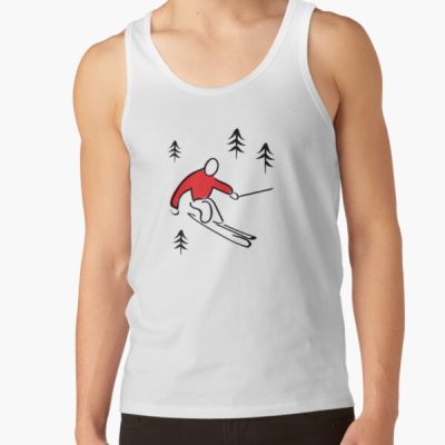 Skier Illustration Tank Top Official Ski Merch