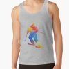 Alpine Skiing, Watercolour Sports, Skier Gifts Tank Top Official Ski Merch