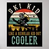 ski kids young vintage skier skiing lover gift poster ra0e5e22e82b845cfa41d06fb6f5dda0e wva 8byvr 1000 - Skiing Gifts