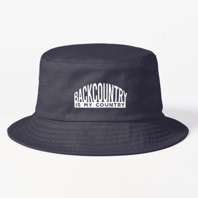 Skier Backcountry Is My Country Bucket Hat Official Ski Merch