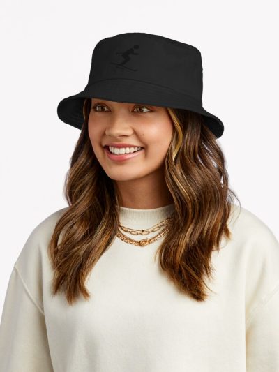 Skier In Action Silhouette Bucket Hat Official Ski Merch