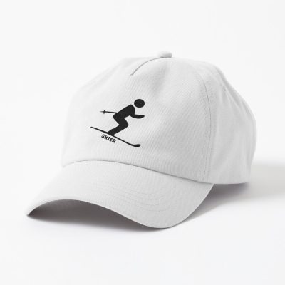 Skier In Action Silhouette Cap Official Ski Merch