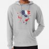 Usa Flag Skier - Alpine Skiing Hoodie Official Ski Merch