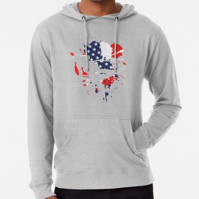 Usa Flag Skier - Alpine Skiing Hoodie Official Ski Merch