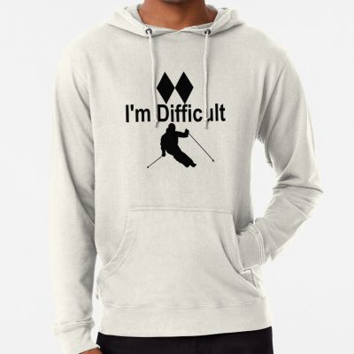 I'M Difficult Double Black Diamond Skiier Hoodie Official Ski Merch