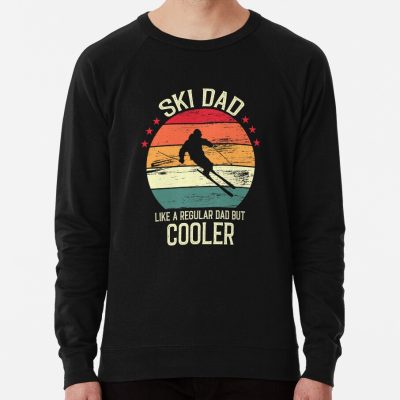 Ski Dad Like A Regular Dad But Cooler - Vintage Retro Ski Dad Gift Sweatshirt Official Ski Merch