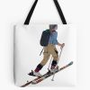 The Colorful Skier Tote Bag Official Ski Merch