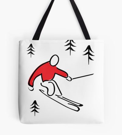 Skier Illustration Tote Bag Official Ski Merch