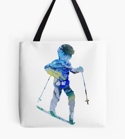 Skier Silhouette Tote Bag Official Ski Merch