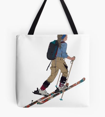 The Colorful Skier Tote Bag Official Ski Merch