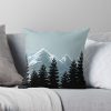 Gone Skiing Vintage Poster Throw Pillow Official Ski Merch