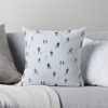 Skier Print Throw Pillow Official Ski Merch