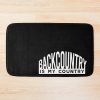 Skier Backcountry Is My Country Bath Mat Official Ski Merch