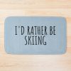 Skier Gift For Ski Dad Gift Ski Mom Gift Skiing Quote Funny Bath Mat Official Ski Merch