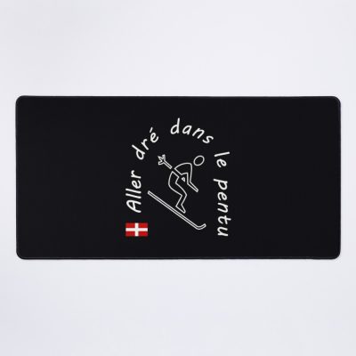 Savoie Haute-Savoie Savoyard Snow Skier Skiing Passion Right In The Slope Mouse Pad Official Ski Merch