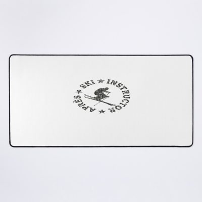 Apres Ski Instructor Seal (Vintage Black) Winter Sports Skier Mouse Pad Official Ski Merch