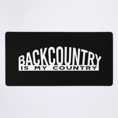 Skier Backcountry Is My Country Mouse Pad Official Ski Merch