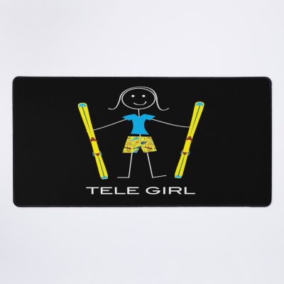 Funny Womens Telemark Skier Design Mouse Pad Official Ski Merch