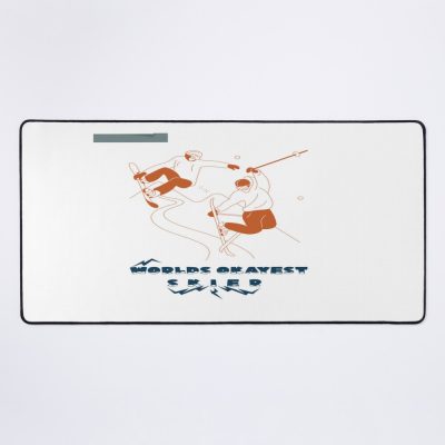 Worlds Okayest Skier Mouse Pad Official Ski Merch