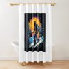 Neon Skier Shower Curtain Official Ski Merch