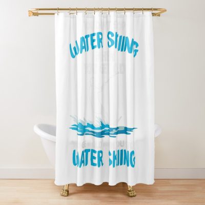 Water Skier Athlete Shower Curtain Official Ski Merch