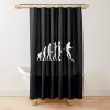 Skiing Evolution - 	 Skier Shower Curtain Official Ski Merch